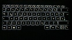 Iluminación del teclado en un solo paso