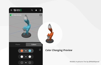 Vista previa del cambio de color (Fuente de la imagen: MakerWorld)