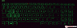 El teclado retroiluminado del HP Pavilion Gaming 16