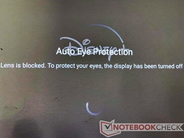 La protección ocular automática funciona razonablemente bien, pero hay suficiente retardo para que los padres sigan manteniendo a los niños alejados.