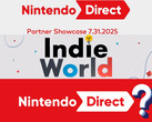 Banner para Nintendo Direct Partner Showcase, Indie World y Nintendo Direct (Fuente de la imagen: Nintendo of America con modificaciones)