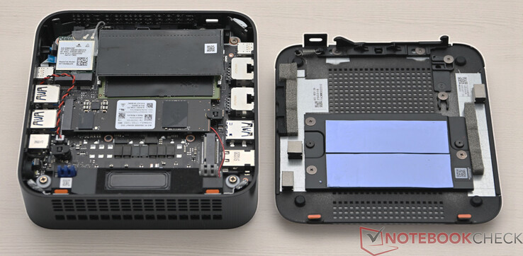Asus ExpertCenter PN54 con parte inferior abierta