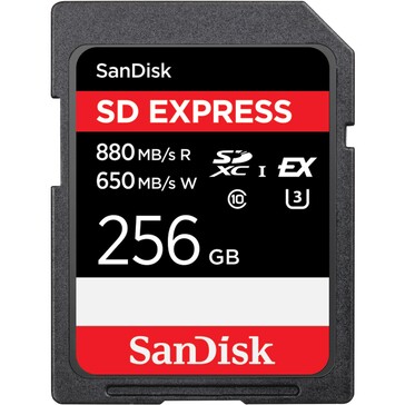 Tarjeta SD con interfaz SD Express. (Imagen: Sandisk)