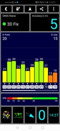 Prueba de GPS al aire libre