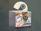 Steam Machine mostrada con una placa frontal personalizada
