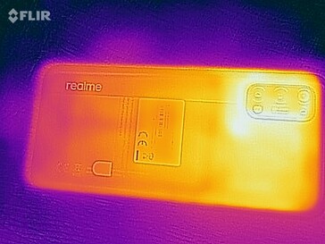 La parte trasera del mapa de calor