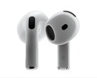 Se espera que los AirPods 5 tengan el mismo diseño que los AirPods 4 que se muestran aquí.
