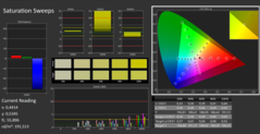CalMAN - Saturación de color (perfil de Adobe)