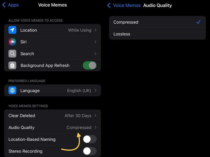 Sin pérdidas frente a comprimido