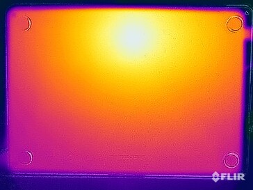 Prueba de resistencia a la temperatura de la superficie (lado inferior)