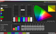 Espacio de color (modo de color: Estándar, espacio de color de destino: sRGB)