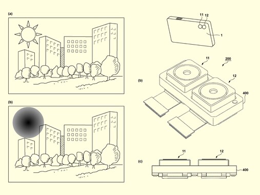 Configuración del doble sensor SPAD-CMOS (Fuente de la imagen: Japan Patent Platform)