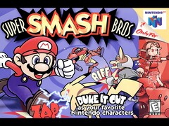 Se muestra el arte de la caja original de Super Smash Bros N64 (Fuente de la imagen: Walmart)
