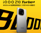 El iQOO Z10 Turbo+ cuenta con una enorme batería de 8.000 mAh con soporte de carga por cable de 90 W (Fuente de la imagen: iQOO)