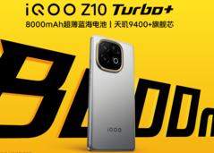 El iQOO Z10 Turbo+ cuenta con una enorme batería de 8.000 mAh con soporte de carga por cable de 90 W (Fuente de la imagen: iQOO)