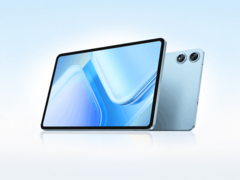El Teclast M60 se muestra con su pantalla frontal y su diseño trasero