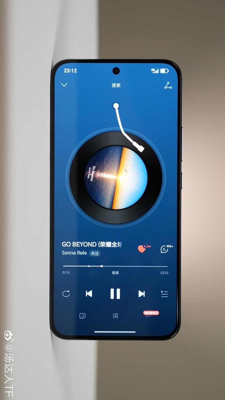 La Honor GT Pro en estado salvaje, al parecer. (Fuente: Digital Chat Station vía Weibo)