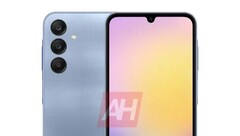 Un render de &quot;Galaxy A25&quot;. (Fuente: Android Headlines)