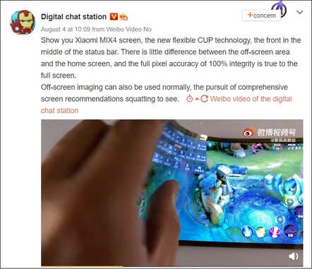 Xiaomi Mi Mix 4. (Fuente de la imagen: Digital Chat Station)