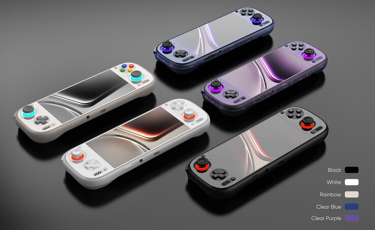 Los cinco colores de lanzamiento del AYN Odin 3. (Fuente de la imagen: AYN Technologies)