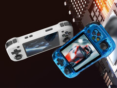El R46H es otro dispositivo portátil de juegos retro horizontal basado en un chipset Rockchip RK3326. (Fuente de la imagen: Amazon)