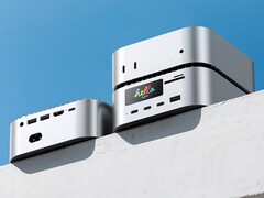 Esta última estación de acoplamiento para el Mac Mini viene con una pantalla integrada (Fuente de la imagen: RayCue)