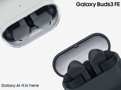 Los Galaxy Buds 3 FE estarán disponibles a partir del 5 de septiembre de 2025. En la imagen: dos colores de los auriculares inalámbricos. (Fuente de la imagen: Samsung - editado)