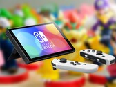 Nintendo lanzó la Switch OLED en octubre de 2021 a un precio recomendado de 350 dólares. (Fuente de la imagen: Nintendo, Ryan Quintal en Unsplash, editado)
