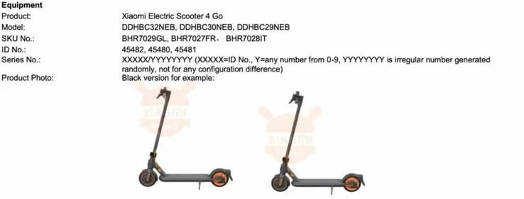 Declaración de conformidad de la UE para el Xiaomi Electric Scooter 4 Go. (Fuente de la imagen: eMAG)