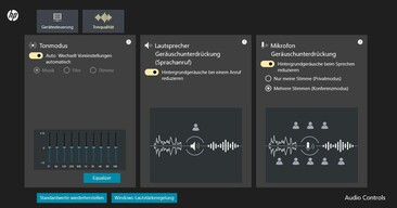 Configuración de audio HP