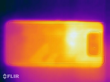 Imagen térmica bajo carga - lado inferior