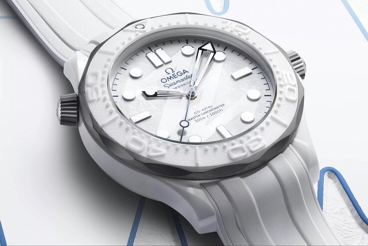 El Omega Seamaster 300 Milano Cortina Edición 2026 presenta una resistencia al agua de 300 m (30 bar) (Fuente de la imagen: Omega)
