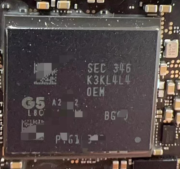 Un primer plano del chipset Tensor G5. (Fuente de la imagen: Goofish)
