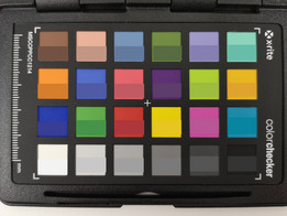 ColorChecker Passport: el color original se muestra en la mitad inferior de cada parche.