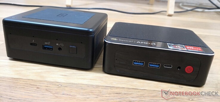 Izquierda: Intel NUC11PAQi7, Derecha: Beelink SER3 Izquierda: Intel NUC11PAQi7, Derecha: Beelink SER3