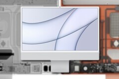 El M1 Apple iMac 24 ofrece diferentes sistemas de refrigeración en función del precio. (Fuente de la imagen: Apple/@fiyin - editado)
