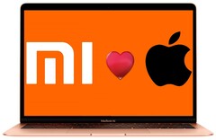 Xiaomi se ha inspirado con frecuencia en Apple para sus ordenadores y dispositivos inteligentes. (Fuente de la imagen: Apple/Xiaomi/Pinterest - editado)