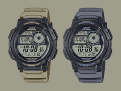 Se espera que los relojes Casio AE-1000W-5AV (izquierda) y AE-1000W-8AV (derecha) se lancen en mayo. (Fuente de la imagen: Casio)