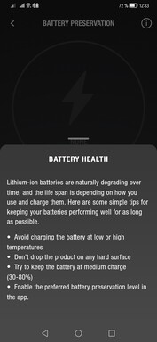 Notas sobre la salud de la batería