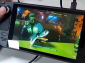 La consola Steam Deck se enfrenta a Cyberpunk 2077 sin problemas. (Fuente de la imagen: vía RepsUp100)