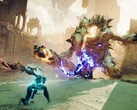 Una imagen que muestra una batalla en Atlas Fallen: Reign of Sand.