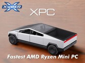 El mini PC Xyber XPC está alojado en el interior de una réplica del cibercamión Tesla. (Fuente de la imagen: Xyber)