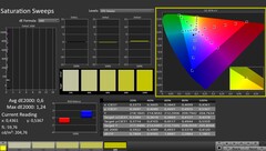 CalMAN: Saturación de color (calibrada)