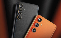 El Galaxy F55 retoca el reciente lenguaje de diseño de Samsung con motivos de cuero vegano. (Fuente de la imagen: Samsung)