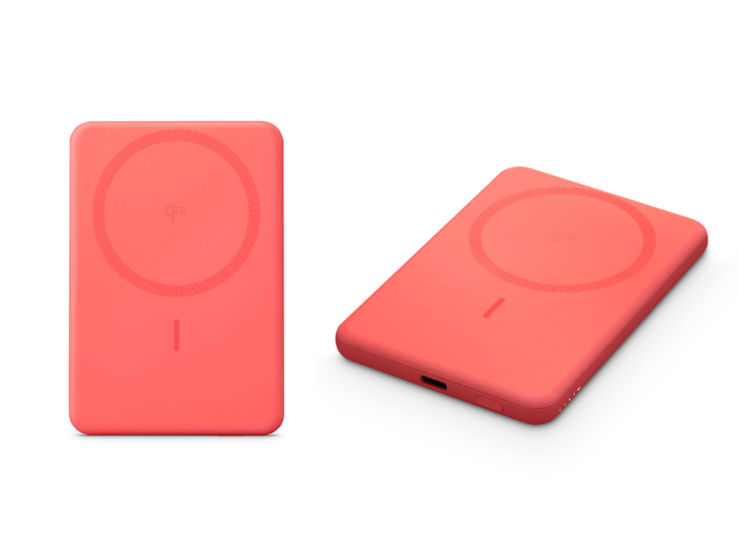 La batería Anker MagGo Power Bank (5K, Slim) - Coral. (Fuente de la imagen: Apple, editado)