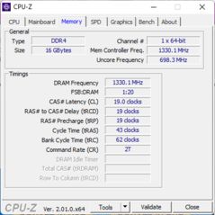 Memoria CPU-Z