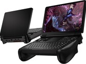 La GPD Win Mini colocada en cómodas empuñaduras. (Fuente de la imagen: GPD)