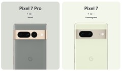 La serie Pixel 7 se lanzará en cuatro combinaciones de colores, con exclusivas para el Pixel 7 y el Pixel 7 Pro. (Fuente de la imagen: Google)