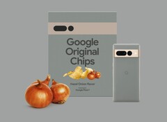Los &#039;Google Original Chips&#039; vienen en cuatro sabores que coinciden con los colores de lanzamiento de los Pixel 7 y Pixel 7 Pro. (Fuente de la imagen: Google)