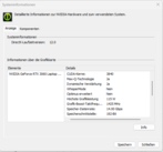 Información del sistema Nvidia